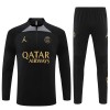 Paris Saint-Germain Training Sweatshirts Quarter-zip 2023-24 Schwarze Für Kinder